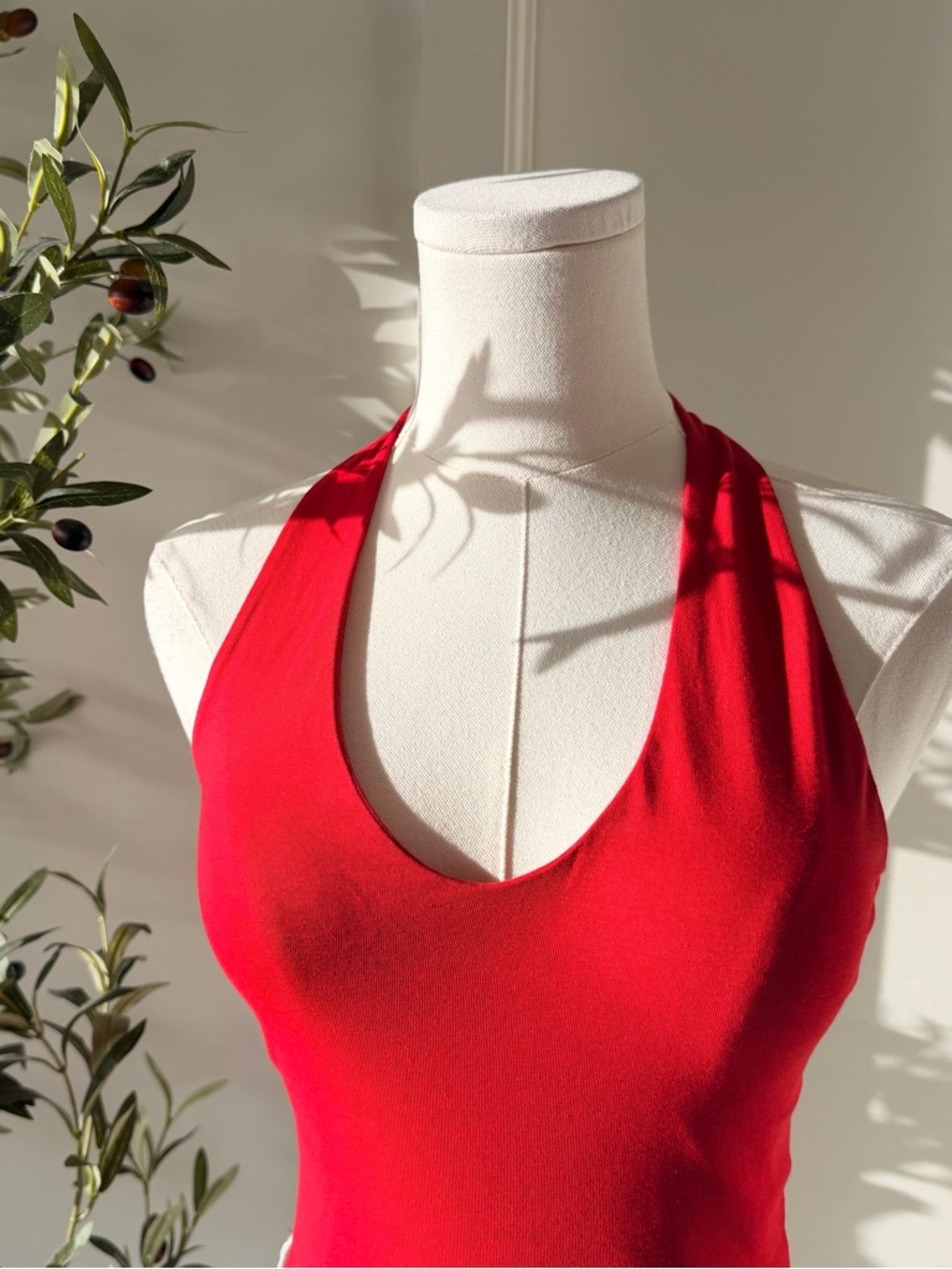 Stradivarius Red Halter Tank Top - Picture 6 of 6